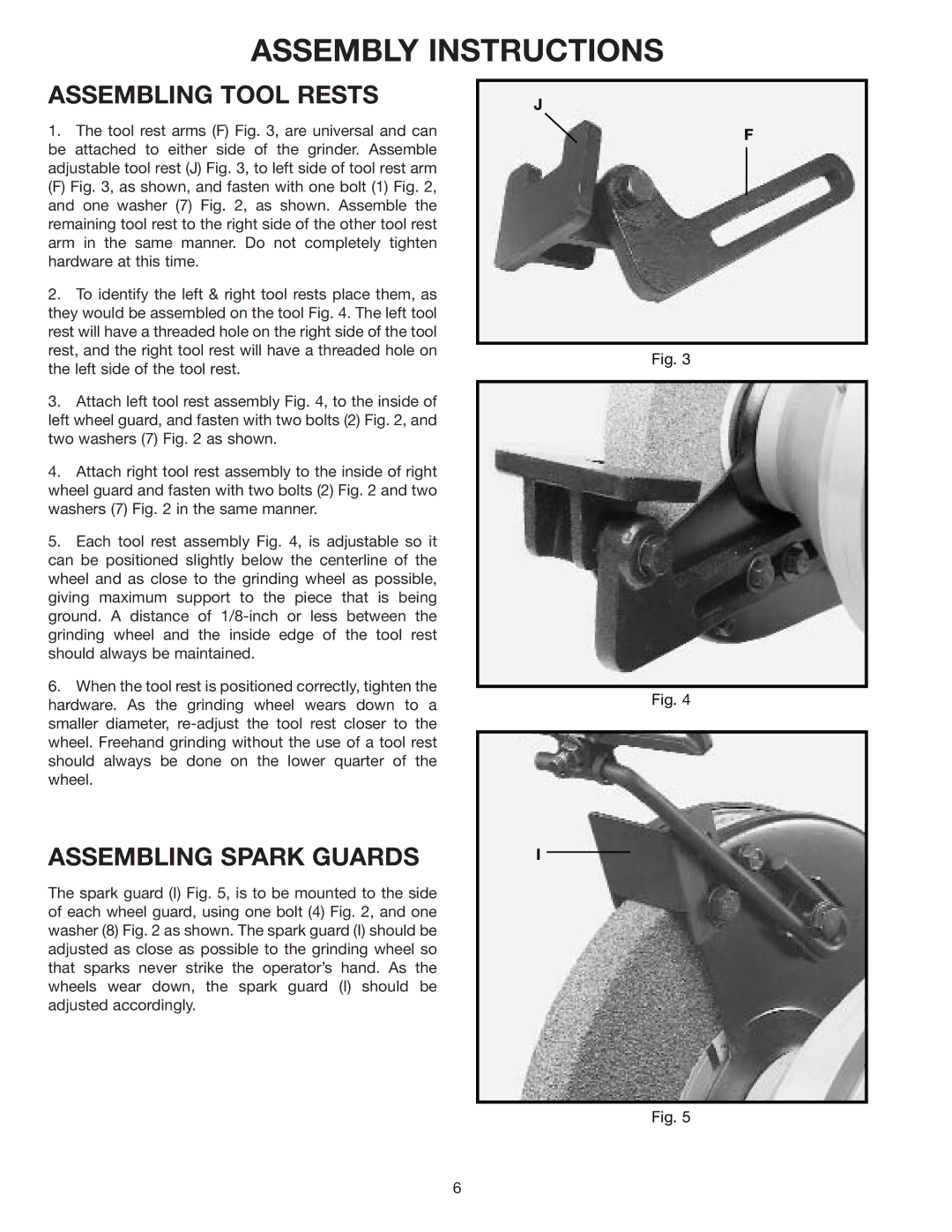 Delta 23-730, 23-735, 23-725 instruction manual Assembly Instructions 