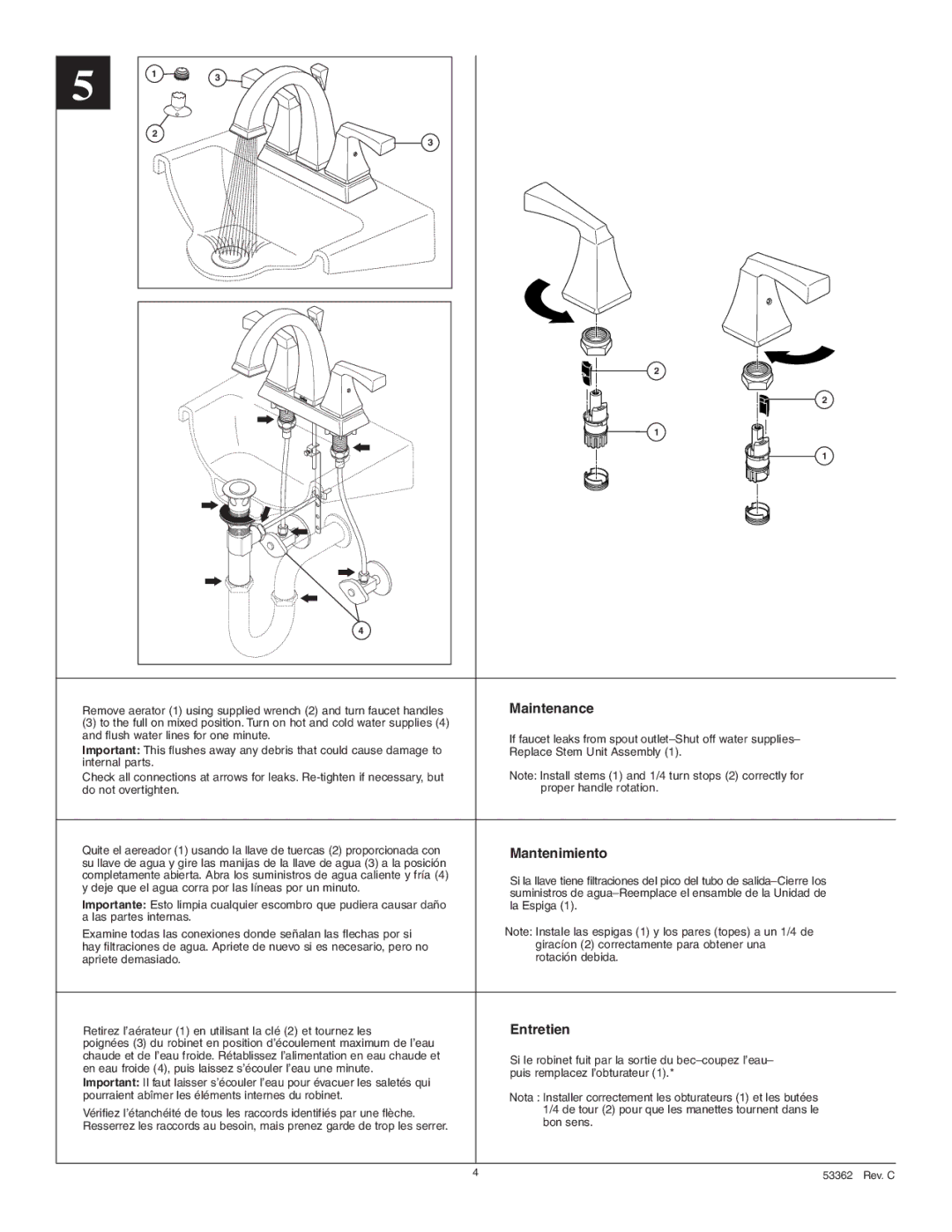 Delta 2551 Series manual Maintenance 