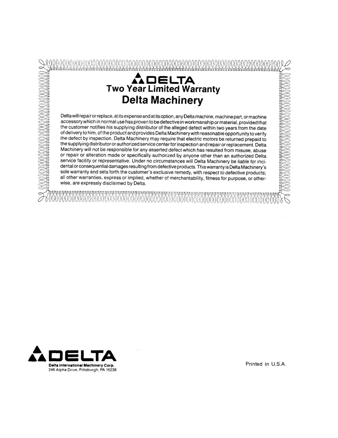 Delta 28-280 instruction manual 