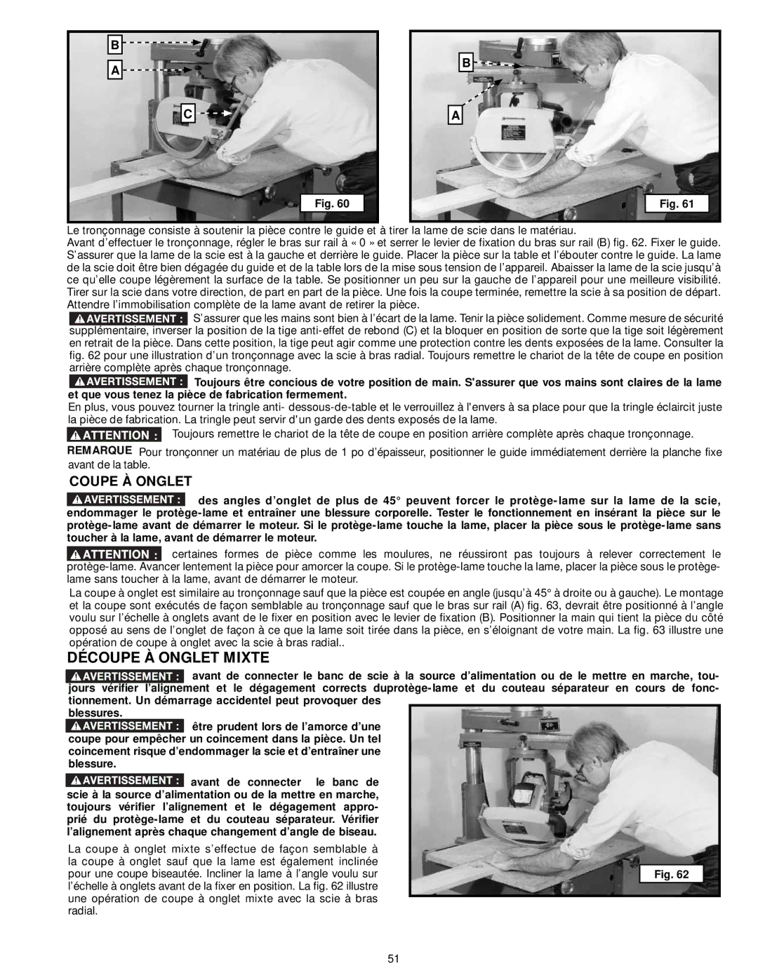 Delta 33-891, 33-892, 33-890, 33-895X instruction manual Découpe À Onglet Mixte, Coupe À Onglet 