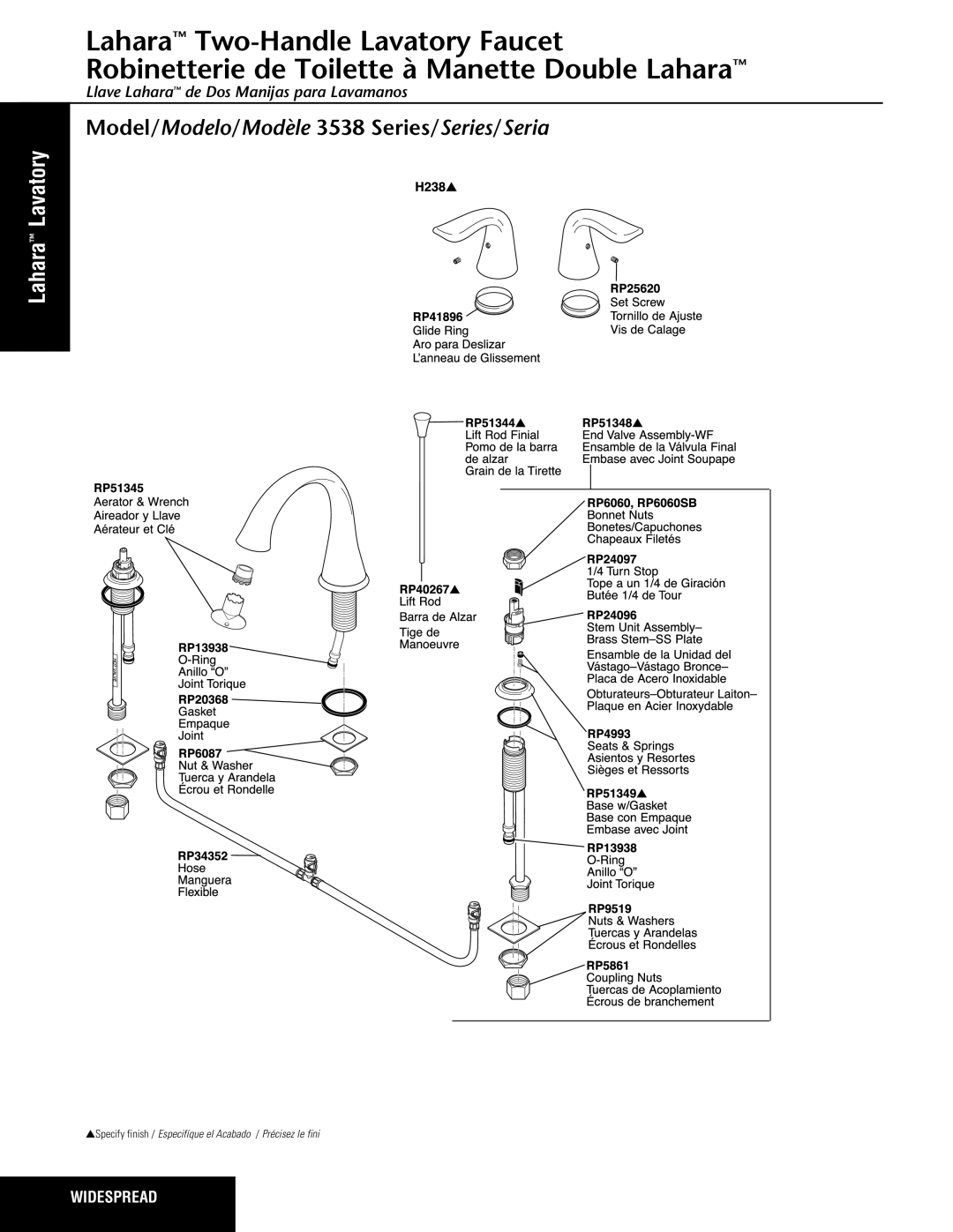 Delta manual Model/Modelo/Modèle 3538 Series/Series/Seria­ 