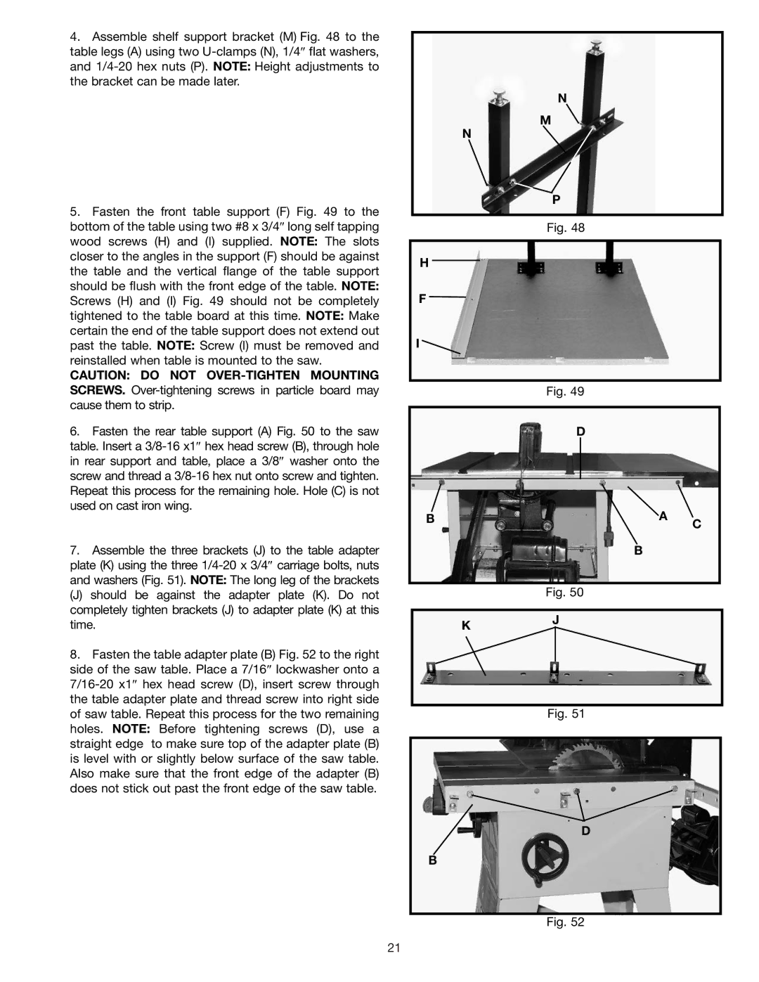 Delta 36-426 instruction manual Ba C B 