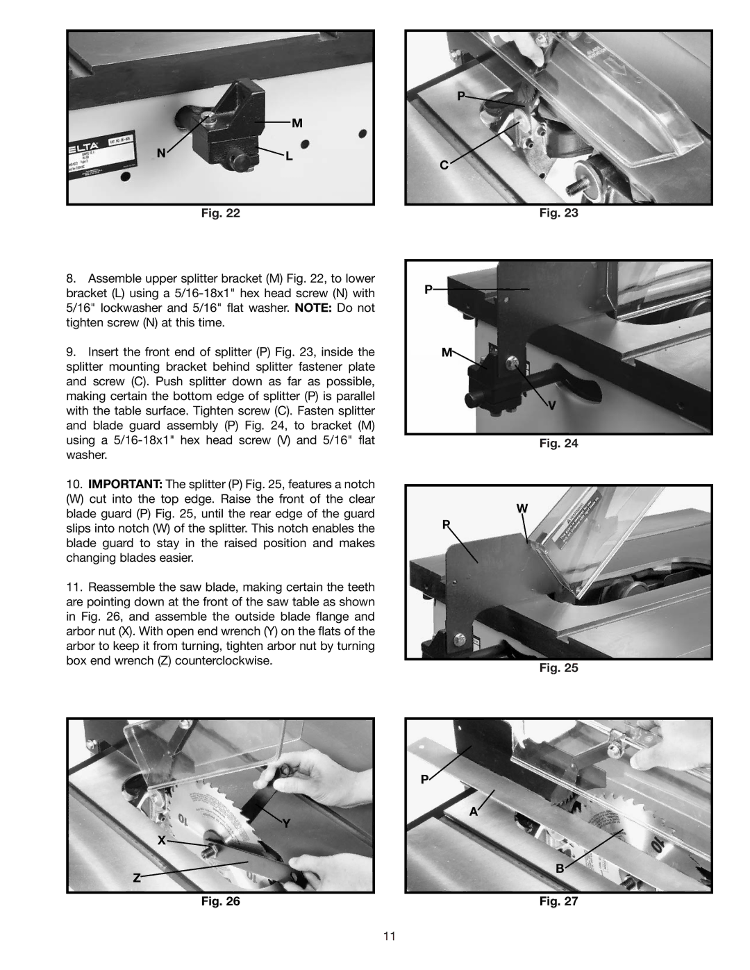 Delta 34-801, 36-812, 34-814, 34-806 instruction manual 