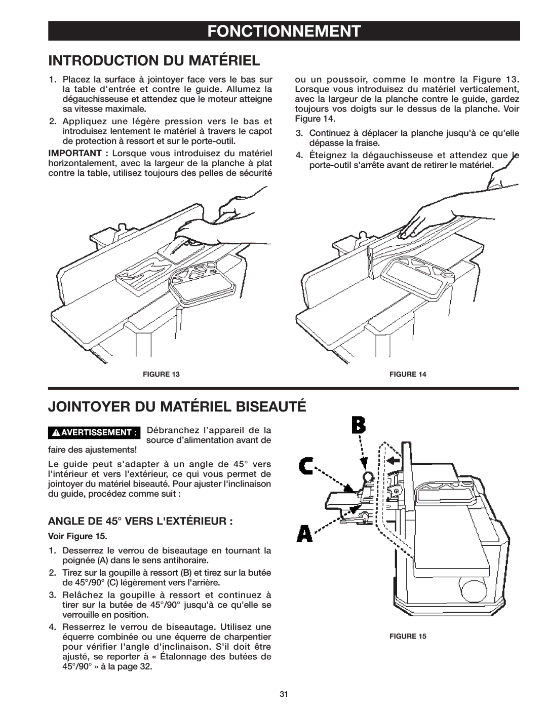 Delta 37-071 instruction manual Introduction DU Matériel, Jointoyer DU Matériel Biseauté, Angle DE 45 Vers Lextérieur 