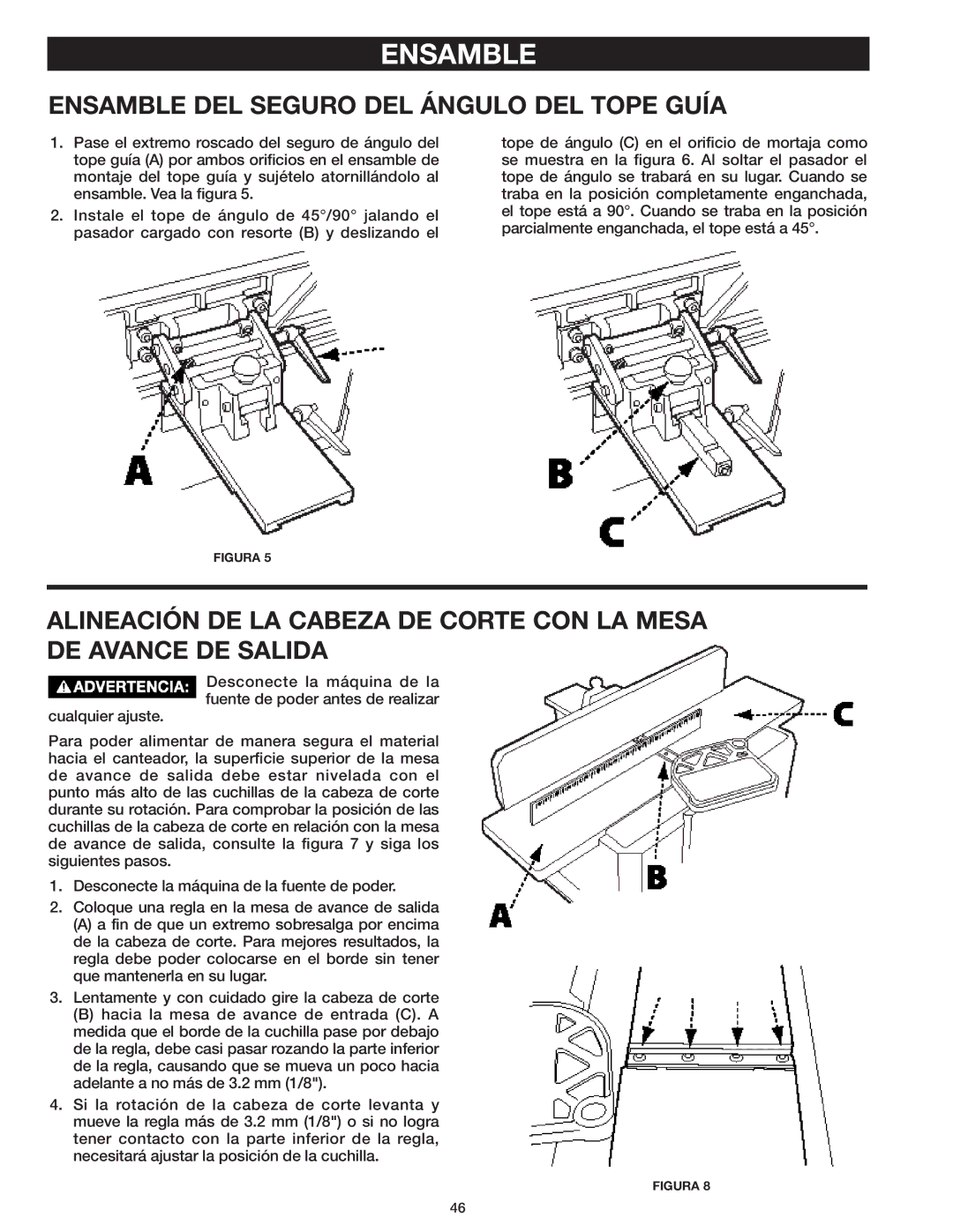 Delta 37-071 instruction manual Ensamble DEL Seguro DEL Ángulo DEL Tope Guía 