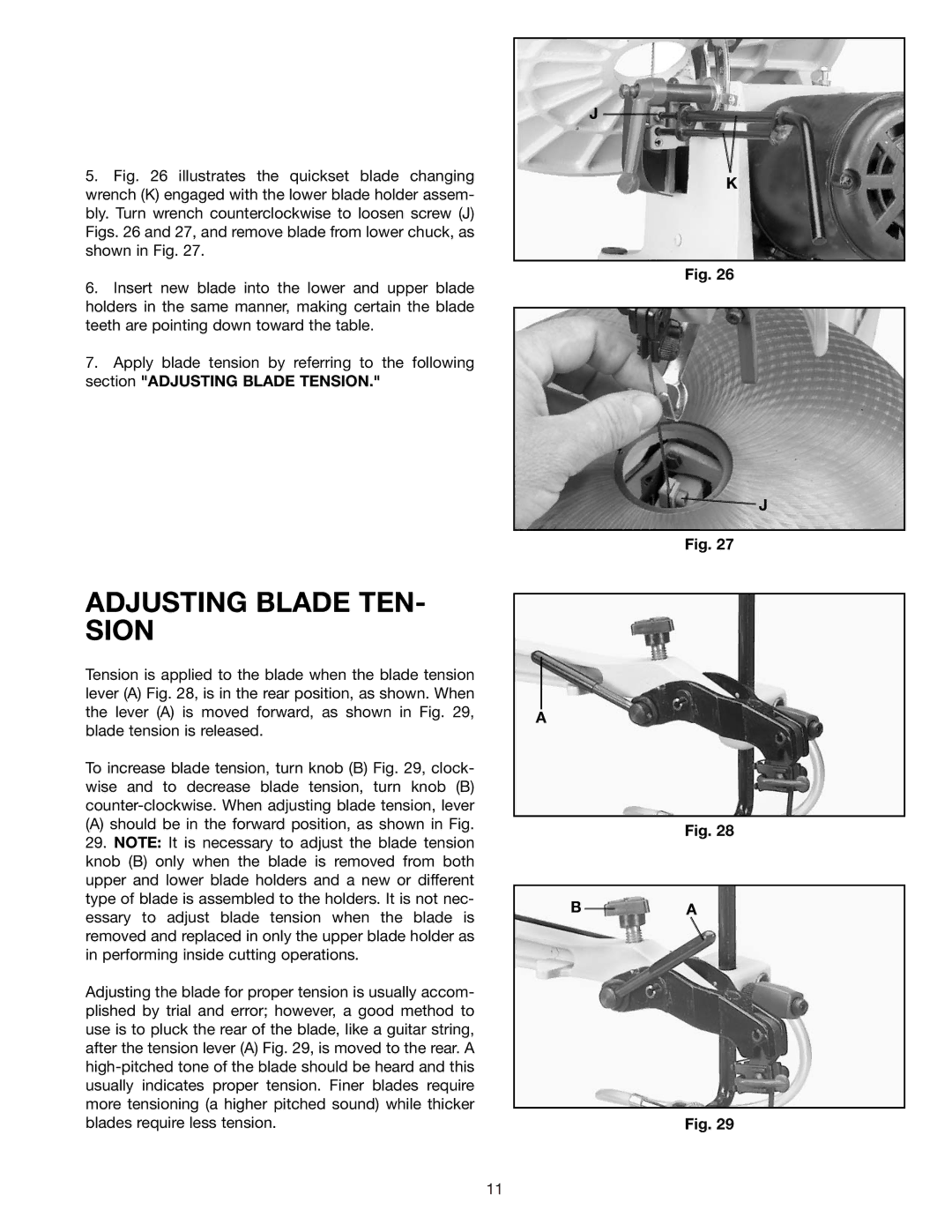 Delta 40-540 warranty Adjusting Blade TEN- Sion 