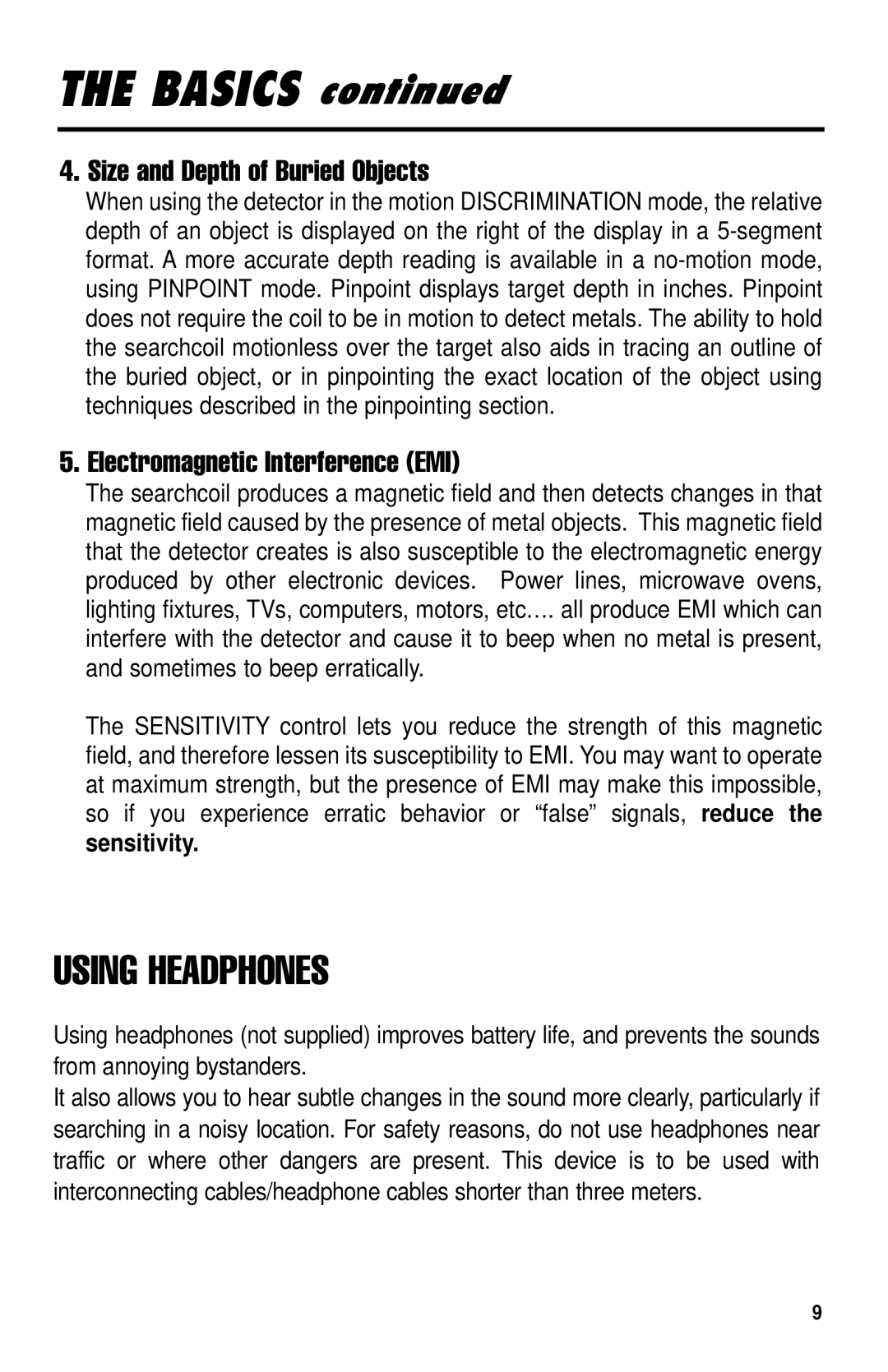 Delta 4000 owner manual Basics 