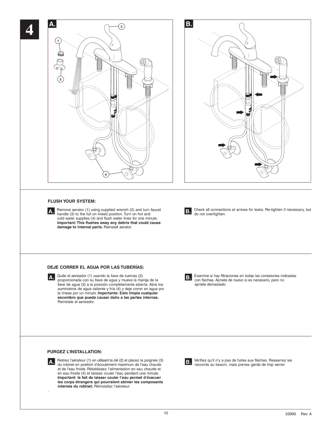 Delta 417-DST, 419-DST, 319-DST, 119-DST, 117-DST manual Flush Your System 