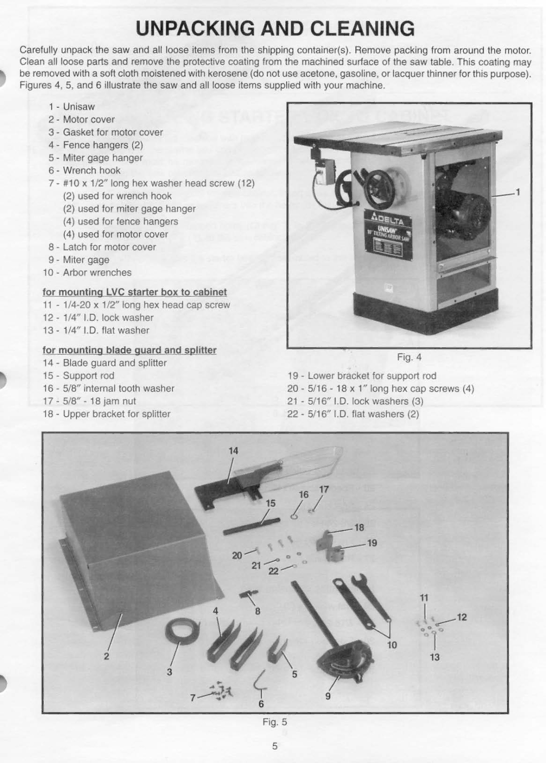 Delta 422-04-651-0039 manual 