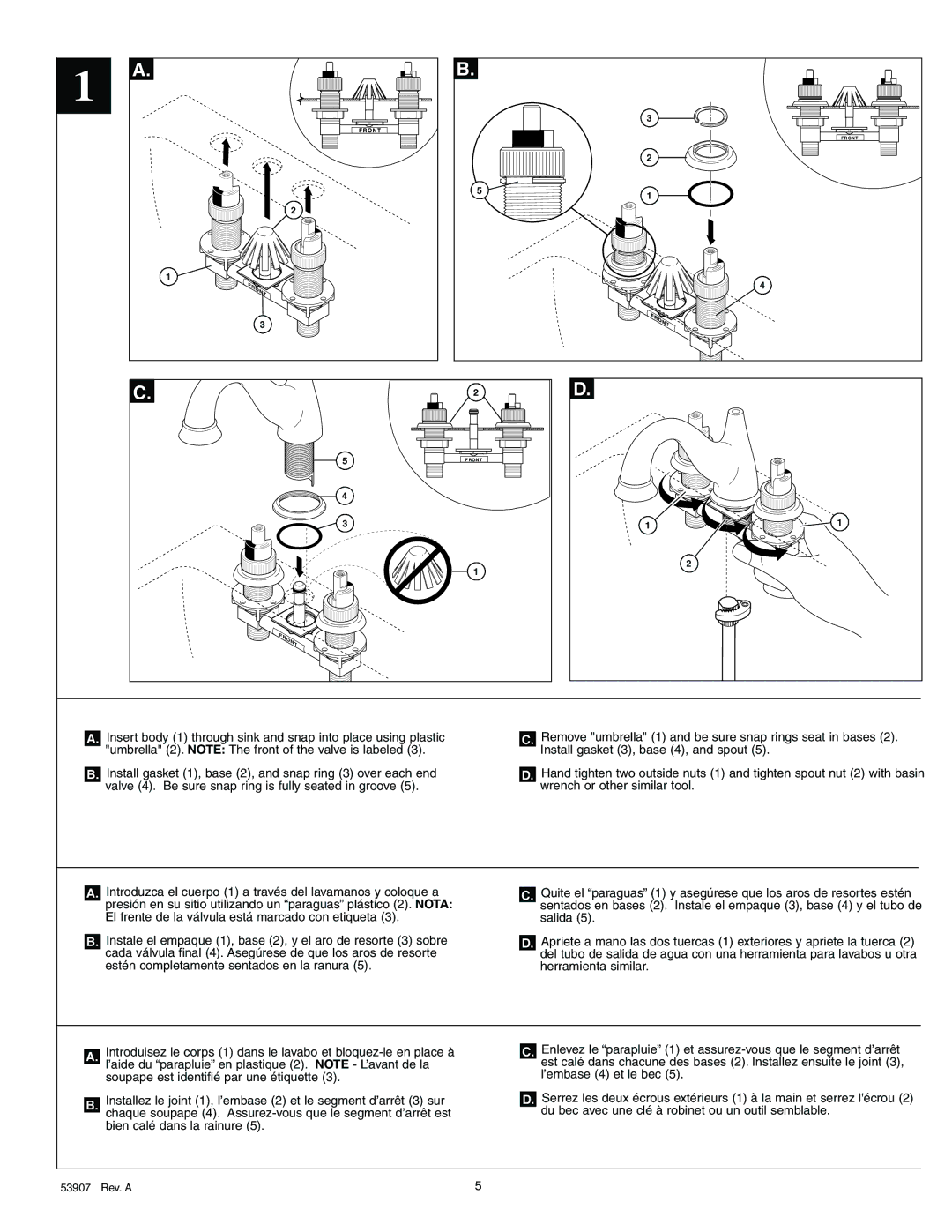 Delta 4540 Series manual Front 