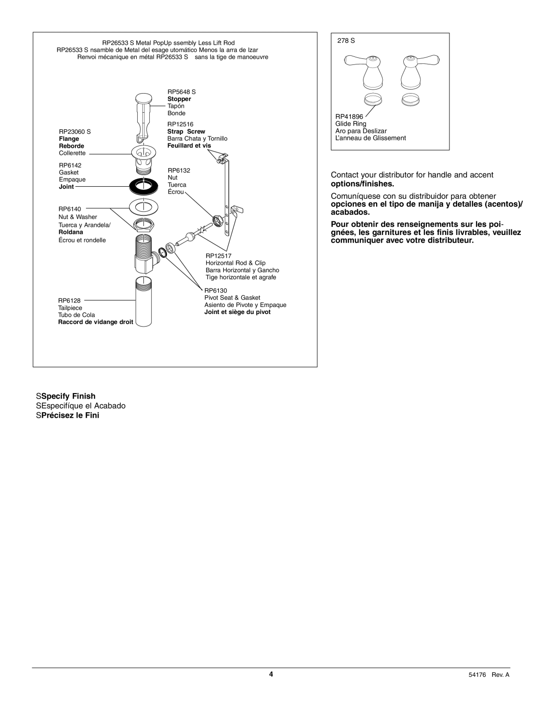 Delta 4575 Series manual H278, RP41896 