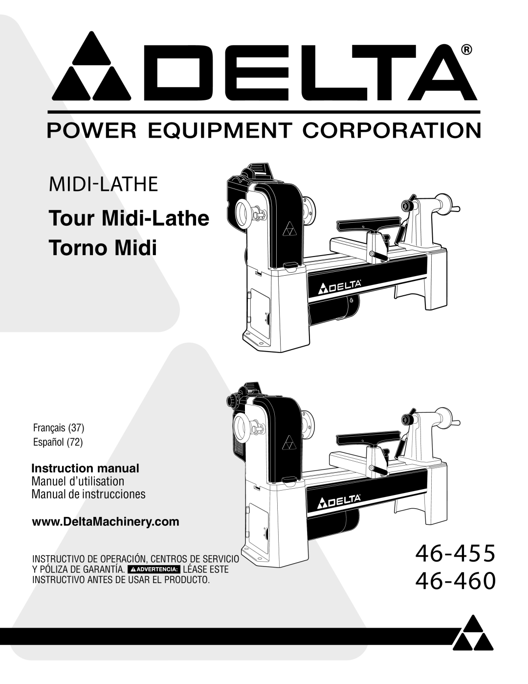 Delta 46-460ST instruction manual 46-455 46-460 