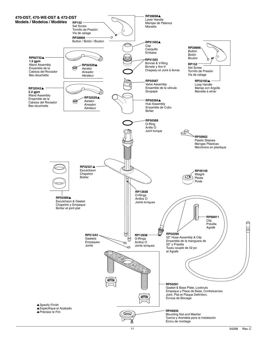 Delta 470-DST Series, 467-DST Series, 473-DST Series, 473-SD-DST Series, 472-DST Series 470-DST, 470-WE-DST & 472-DST 