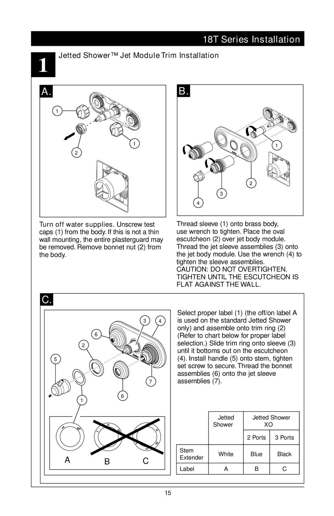 Delta T18255 Series, 48313, T18240 Series, T18455 Series manual 18T Series Installation 