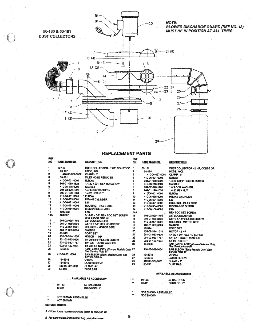 Delta 50-181, 50-180, 410-06-651-0001, 50-182 manual 