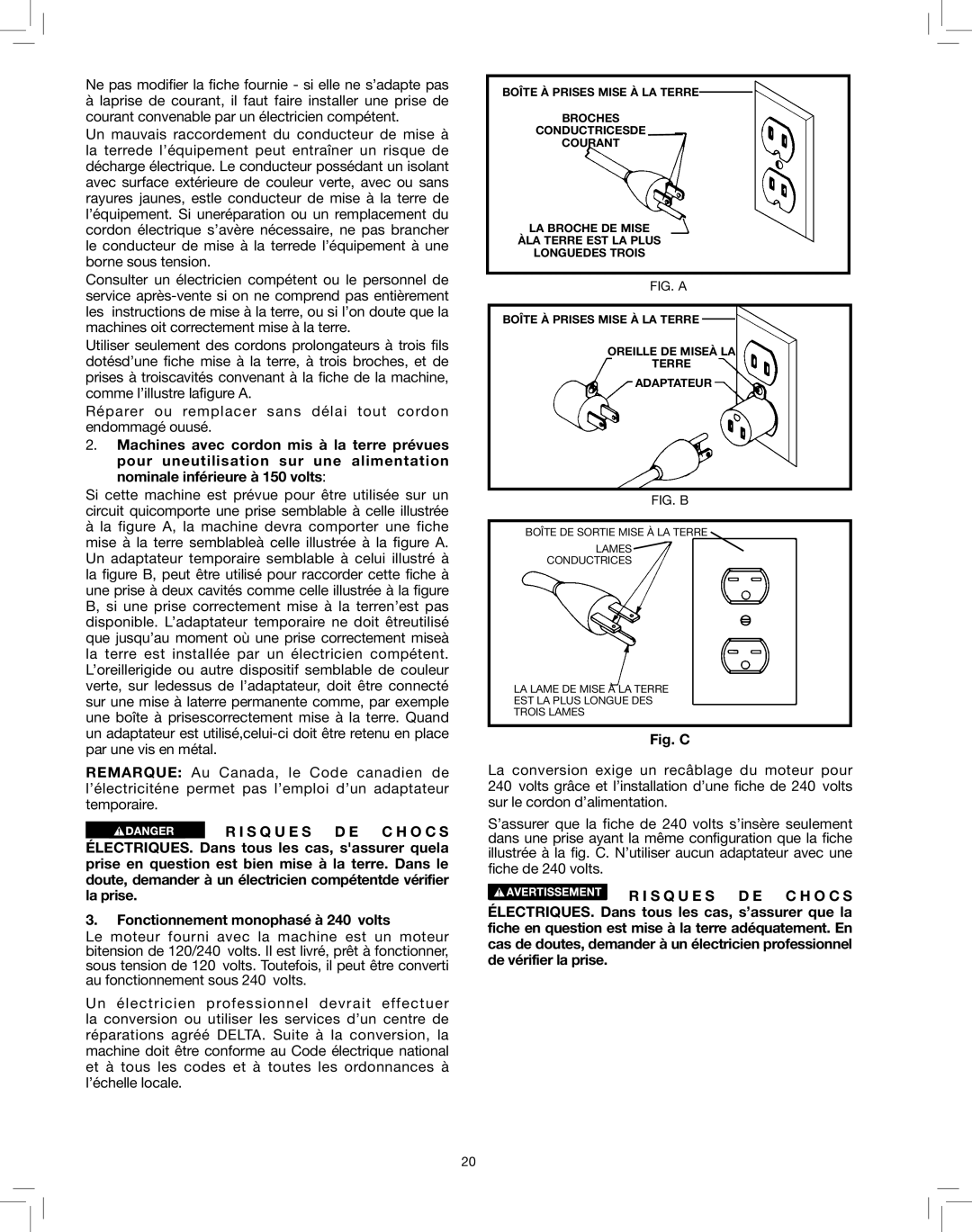 Delta 50-786 instruction manual Fig. C 