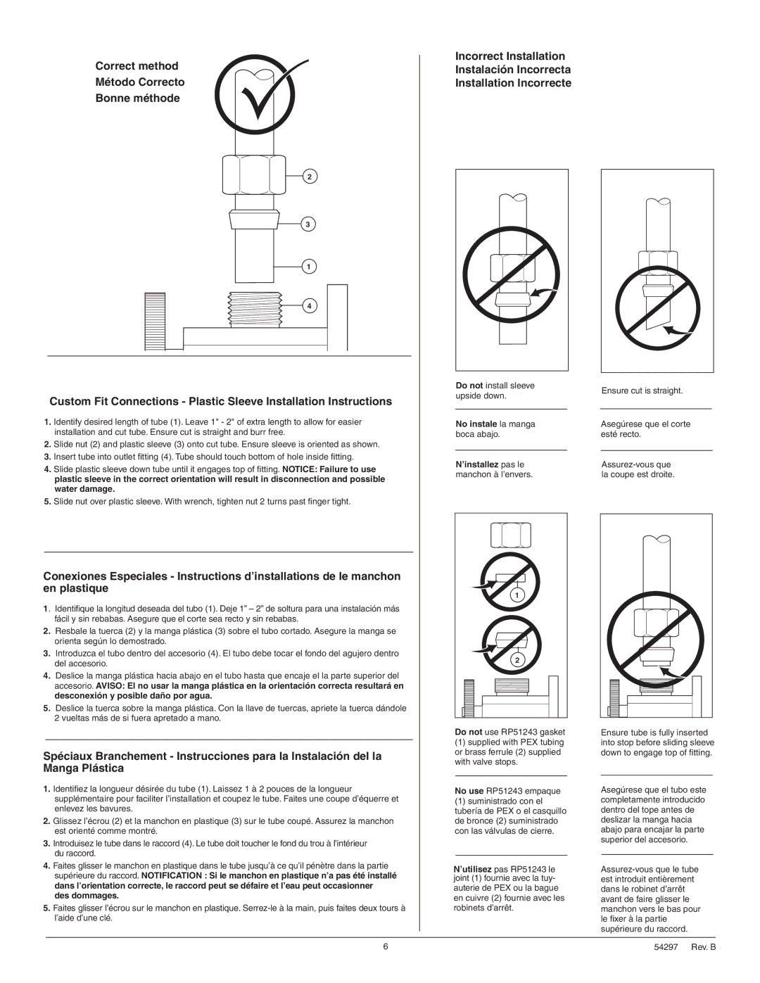 Delta 542975, 16955-SD-DST, 955-DST manual Rev. B 