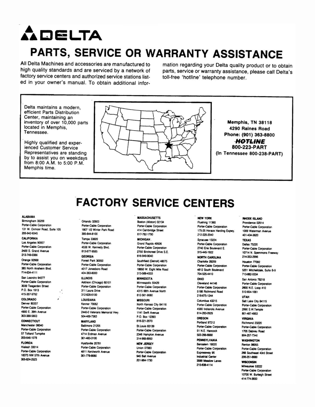 Delta 1800, 600, 900, 2400, 3075, 4250, 375, 1275 manual 