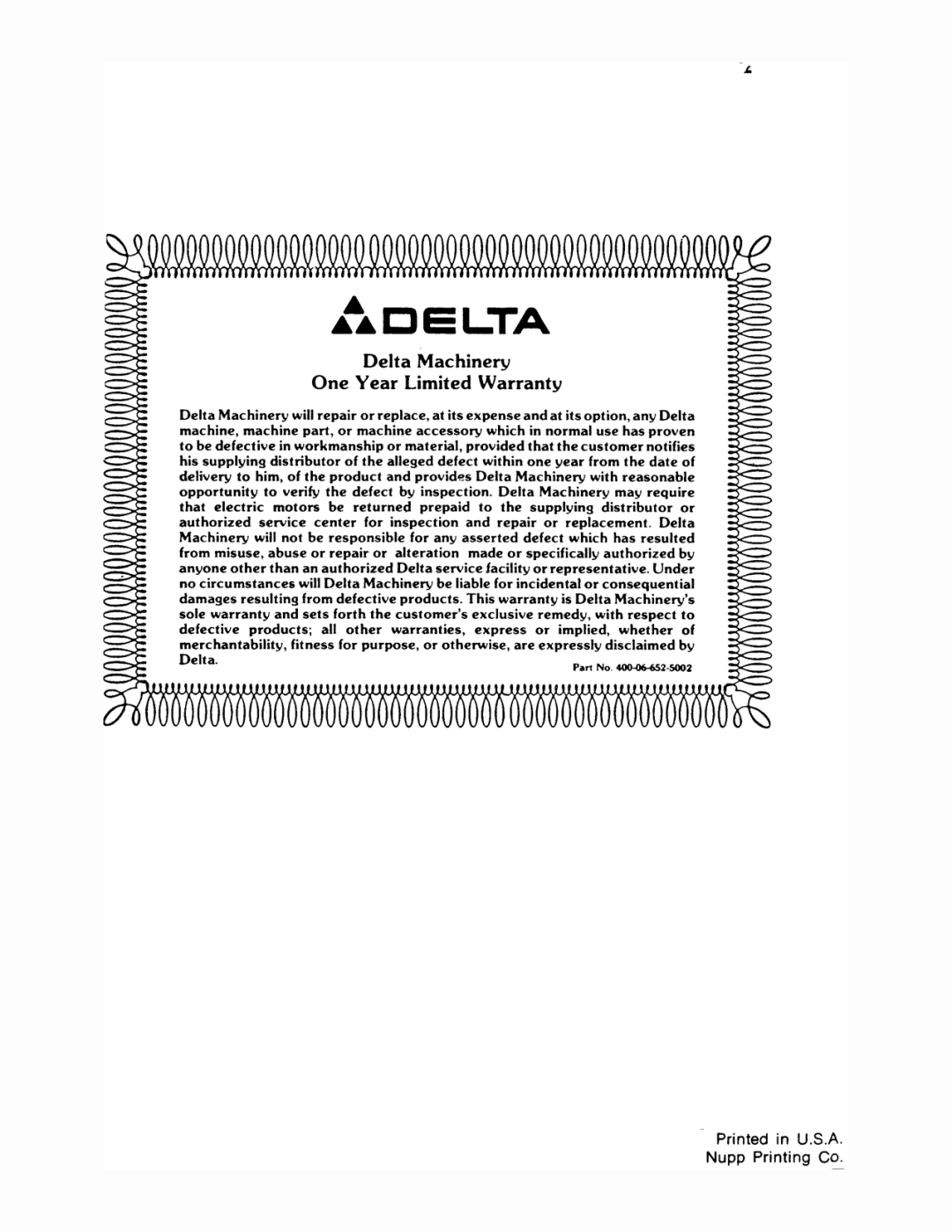 Delta 600, 900, 2400, 3075, 4250, 375, 1275, 1800 manual 