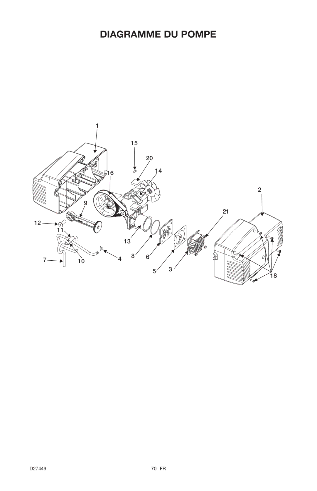 Delta 66-500-1, D27449 instruction manual Diagramme DU Pompe 