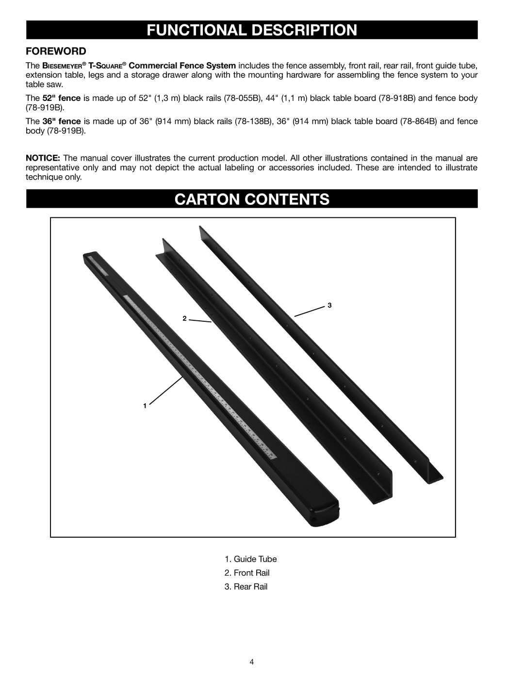 Delta 78-055B instruction manual Functional Description, Carton Contents 