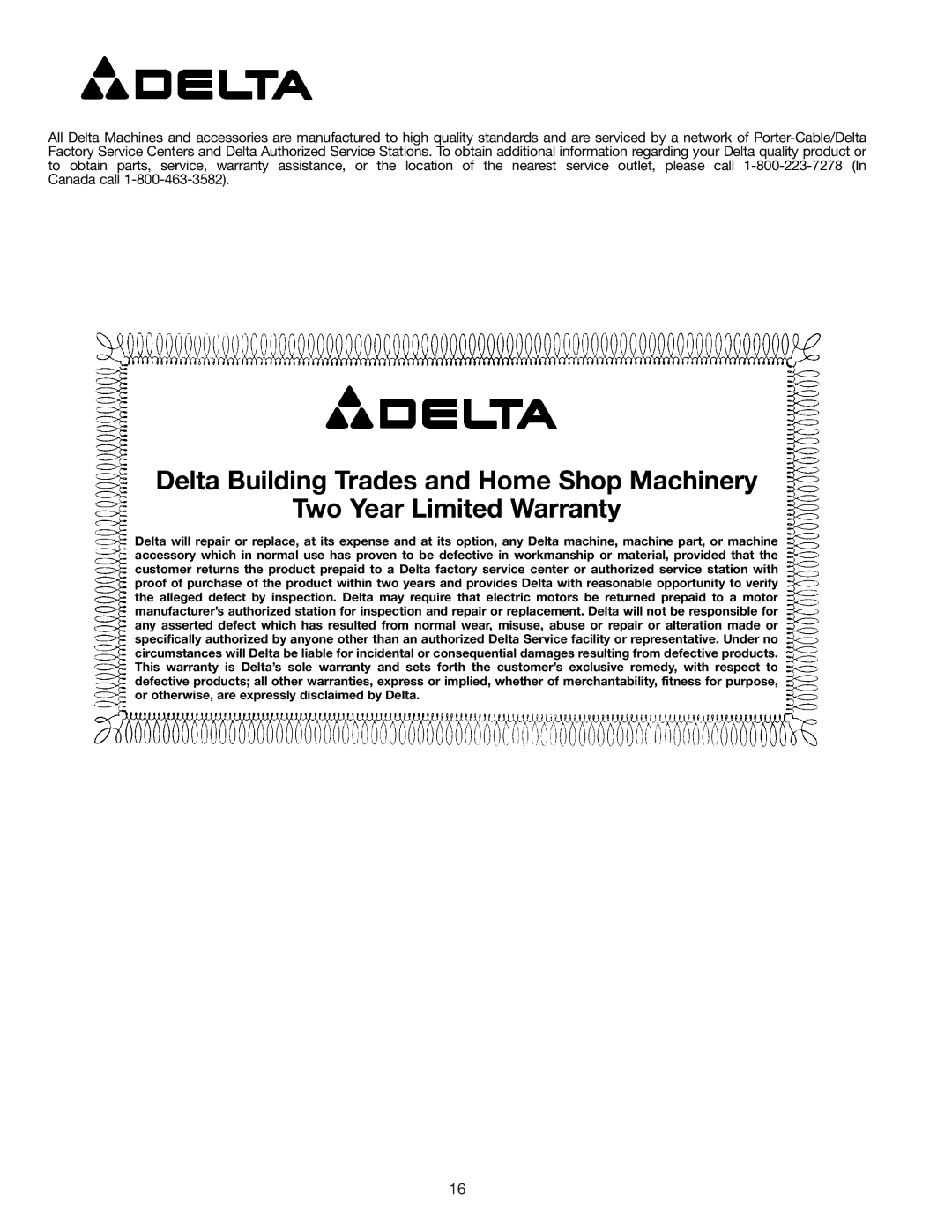 Delta 900585 instruction manual 