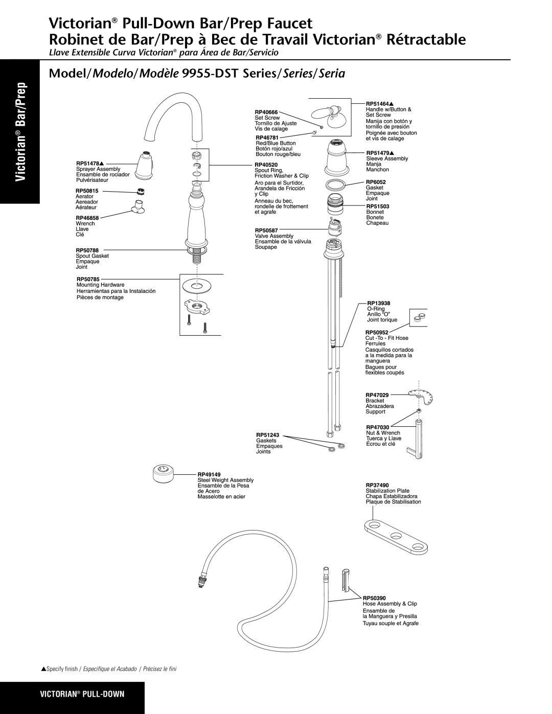 Delta manual Model/Modelo/Modèle 9955-DST Series/Series/Seria 