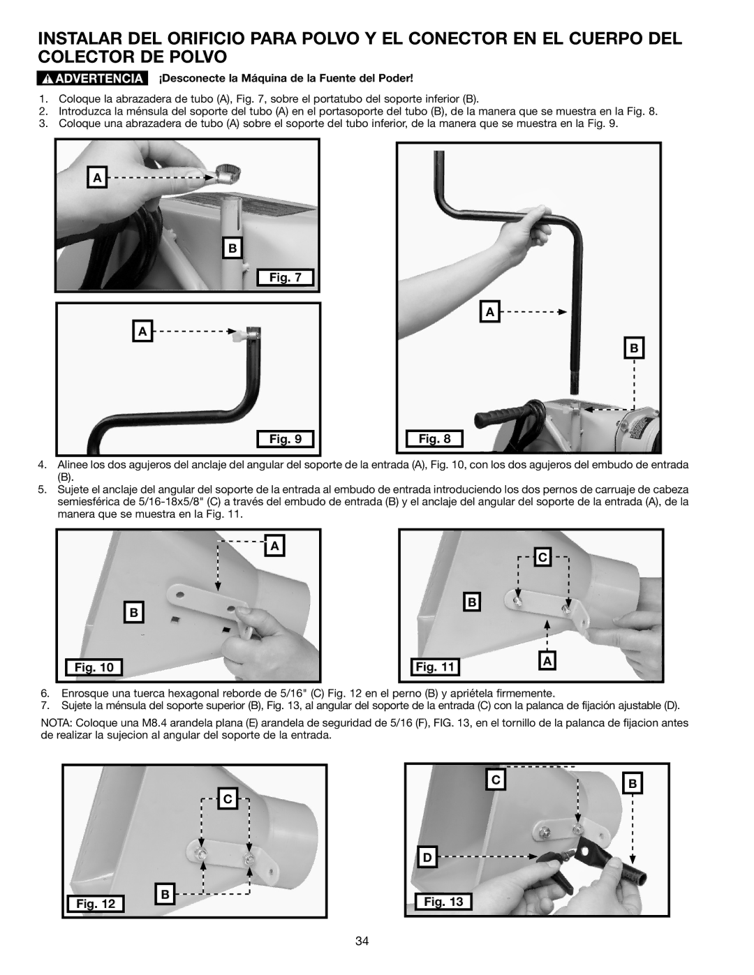 Delta A15098 instruction manual ¡Desconecte la Máquina de la Fuente del Poder 