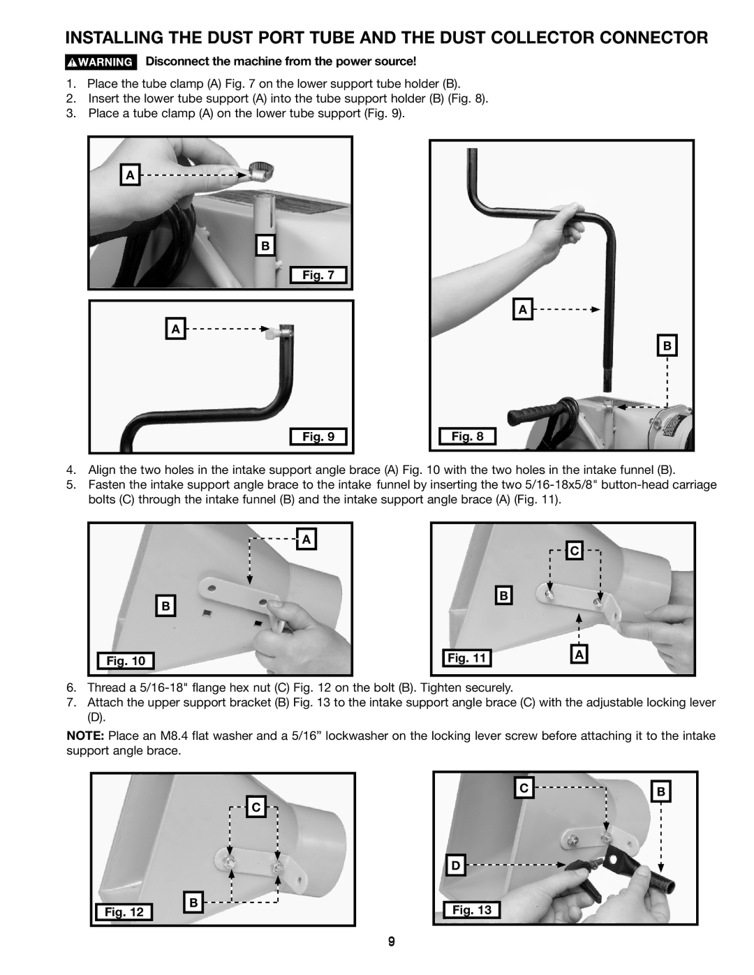 Delta A15098 instruction manual Disconnect the machine from the power source 