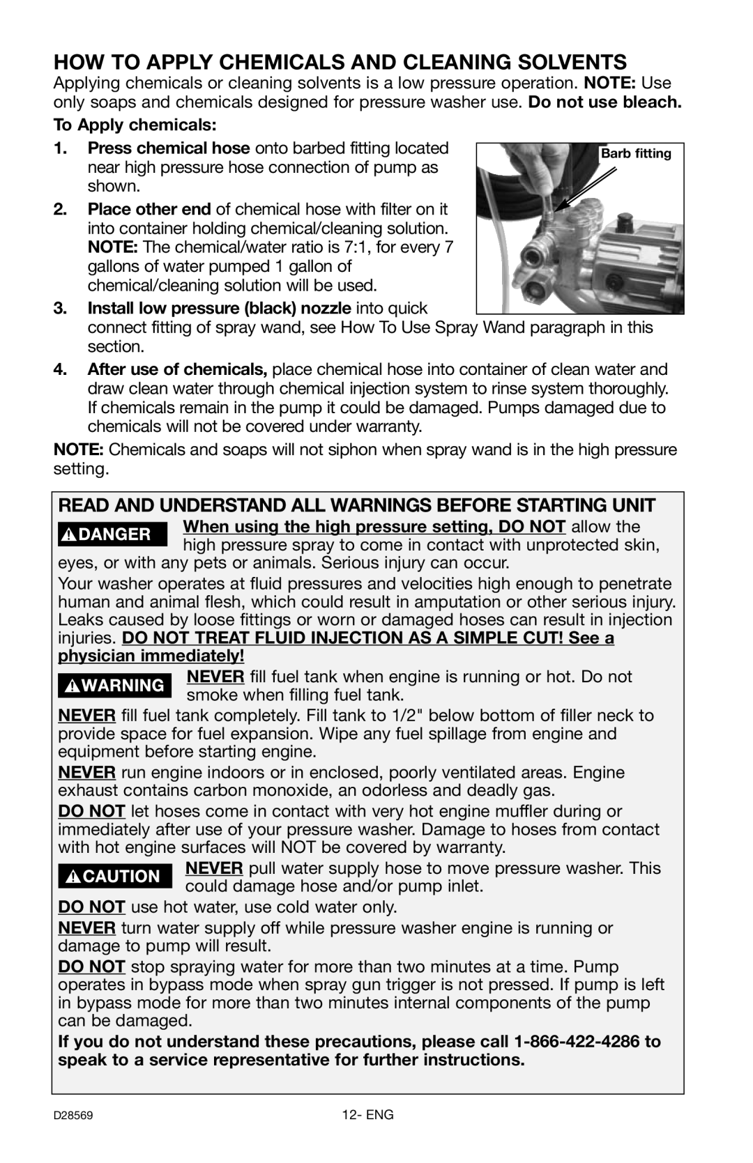 Delta D28569 HOW to Apply Chemicals and Cleaning Solvents, Read and Understand ALL Warnings Before Starting Unit 