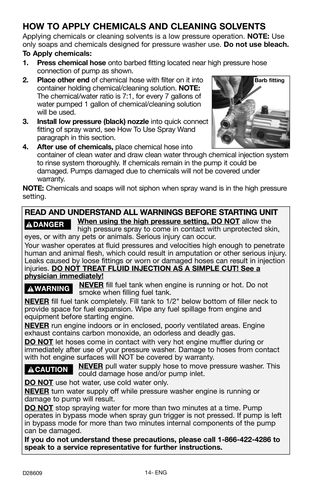 Delta D28609, D2400H HOW to Apply Chemicals and Cleaning Solvents, Read and Understand ALL Warnings Before Starting Unit 