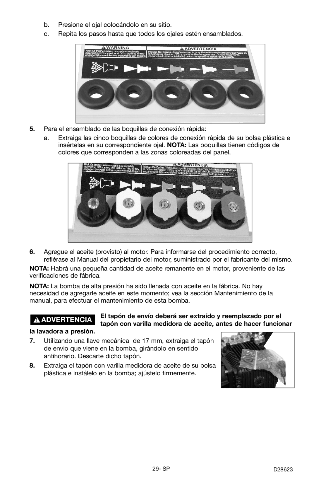 Delta D28623 instruction manual La lavadora a presión 