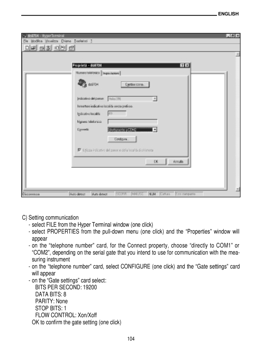 Delta DO 9704 manual Parity None, 104 