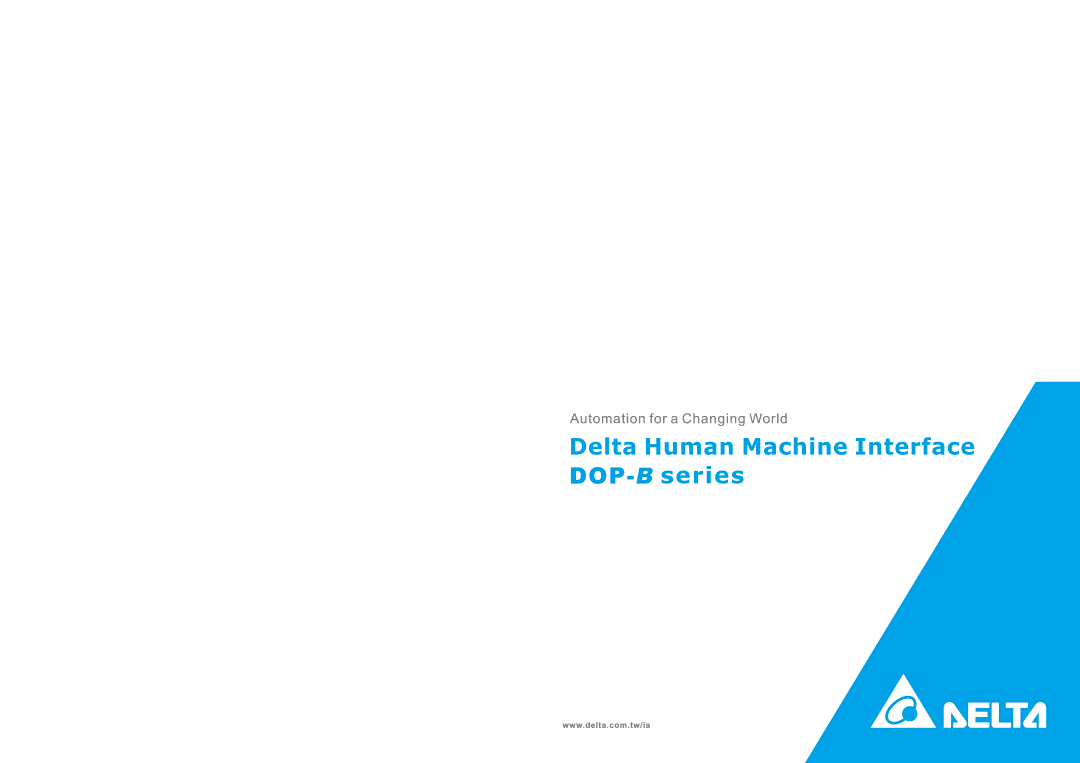 Delta DOP-B series manual 