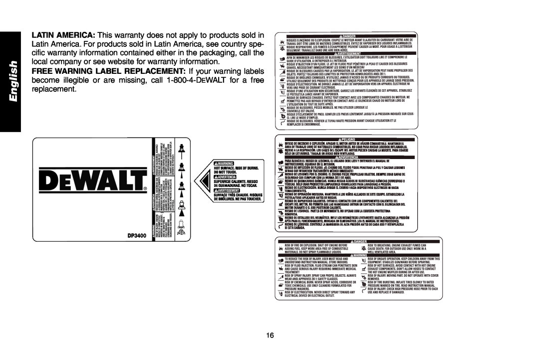 Delta DP3400 instruction manual English 