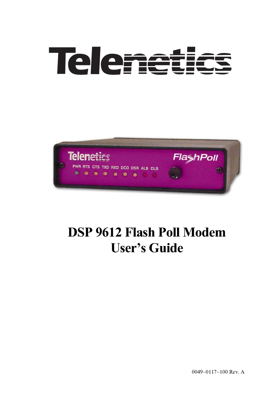 Delta DSP9612 manual DSP 9612 Flash Poll Modem User’s Guide 