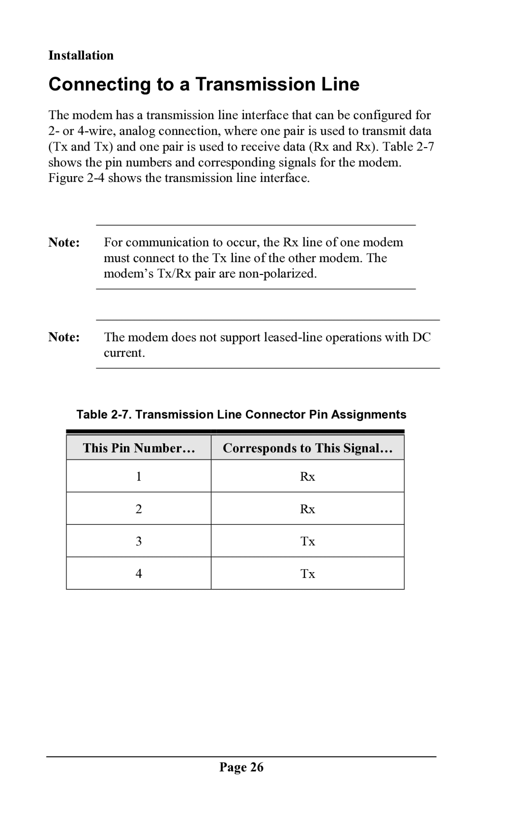 Delta DSP9612 manual Connecting to a Transmission Line, Shows the transmission line interface 