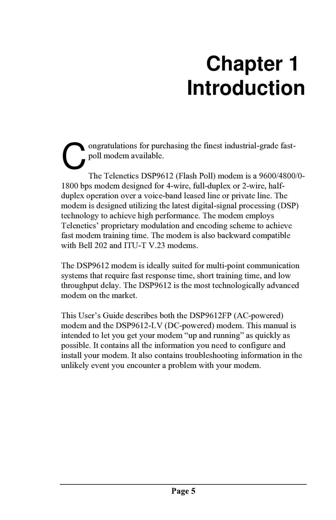 Delta DSP9612 manual Chapter Introduction 