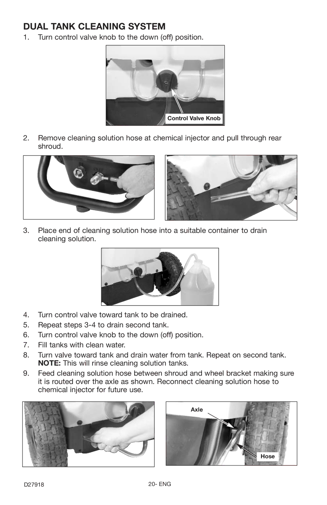 Delta DT2400CS instruction manual Dual Tank Cleaning System 