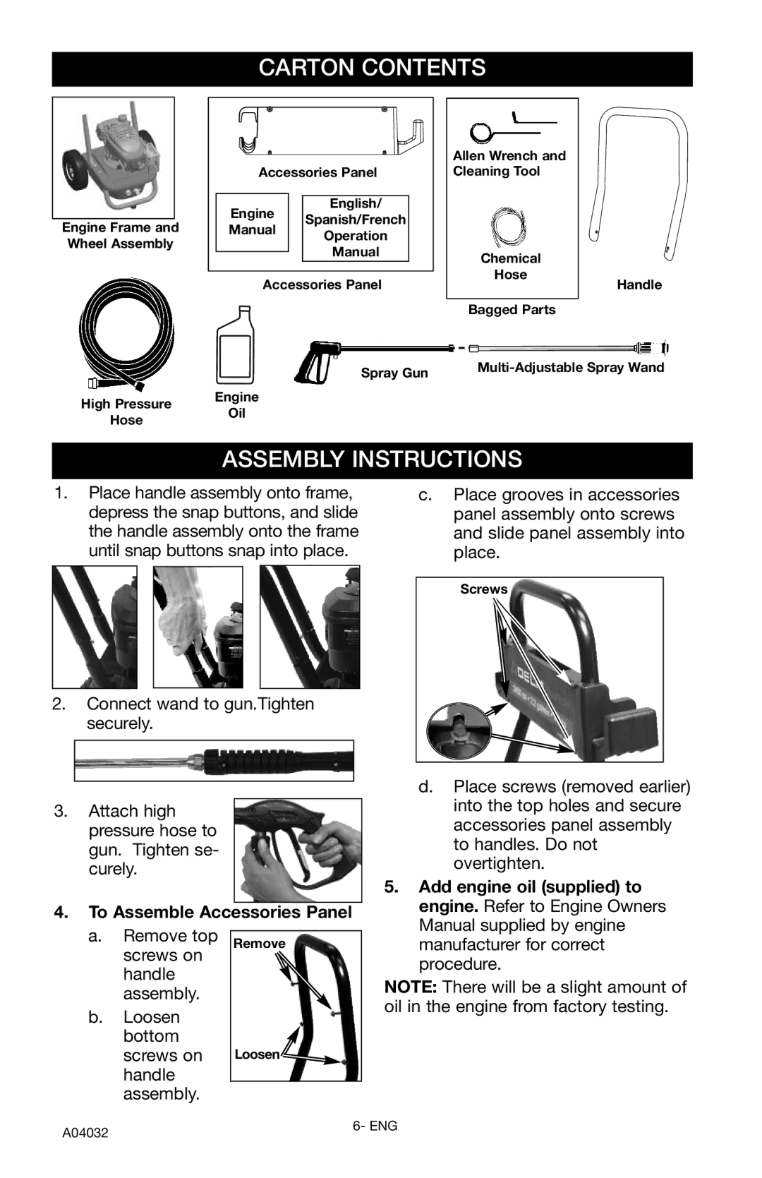 Delta DTT2450 instruction manual Carton Contents 