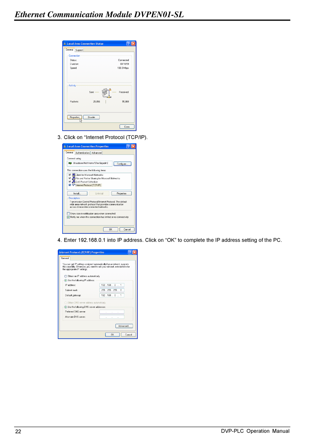 Delta operation manual Ethernet Communication Module DVPEN01-SL 