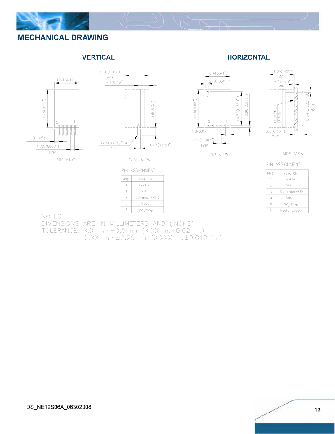 Delta Electronics 6A Series manual Mechanical Drawing 