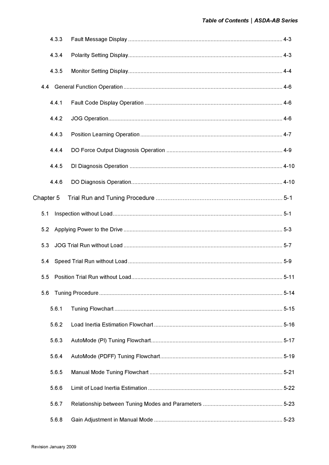 Delta Electronics ASDA-AB manual Relationship between Tuning Modes and Parameters 