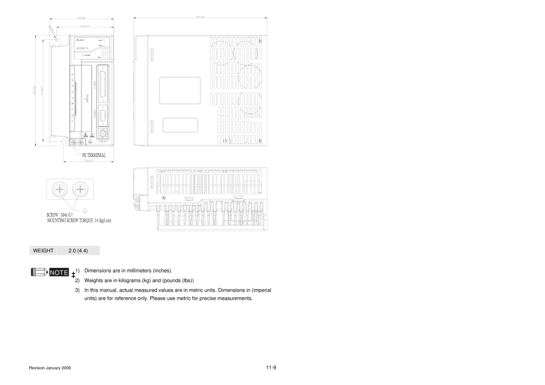 Delta Electronics ASDA-B Series manual Order P/N ASD-B1021-A, ASD-B1521-A, ASD-B2023-A 1kW to 2kW 