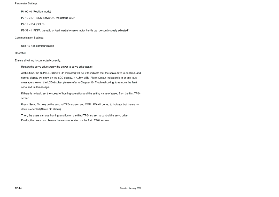 Delta Electronics ASDA-B Series manual ASDA-B series Servo Drive Parameter Settings, Communication Settings 