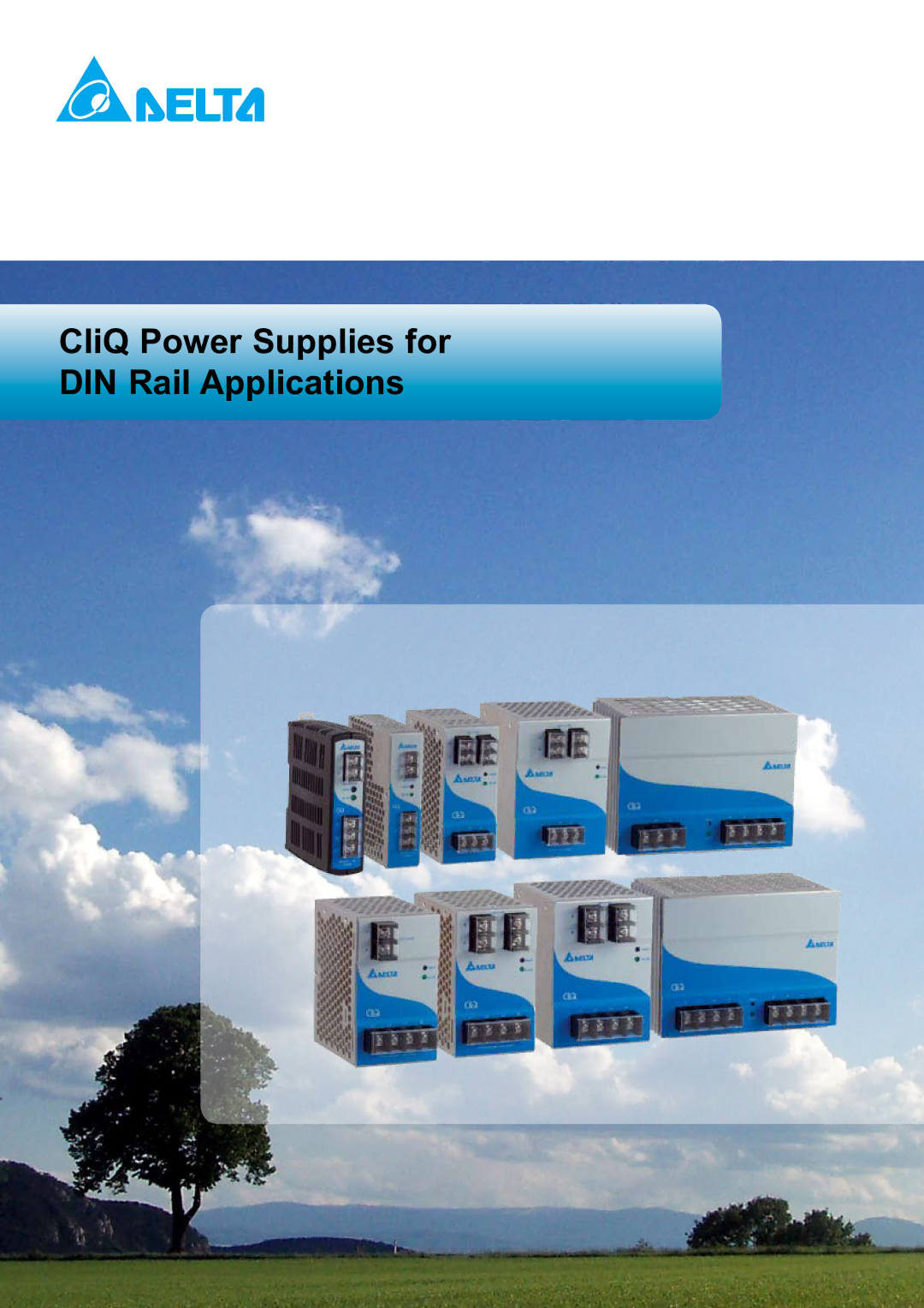 Delta Electronics manual CliQ Power Supplies for DIN Rail Applications 