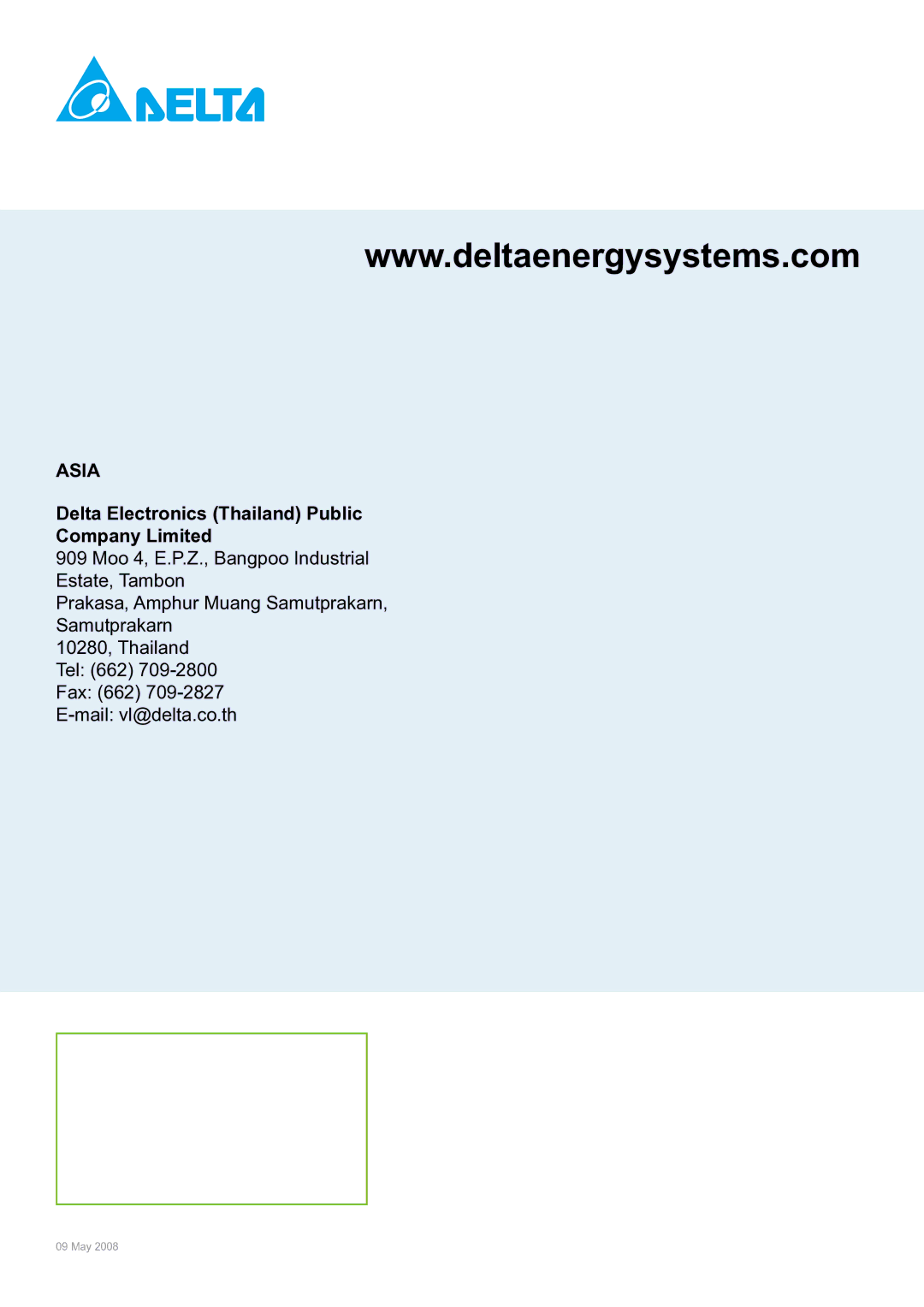 Delta Electronics CliQ manual Asia 