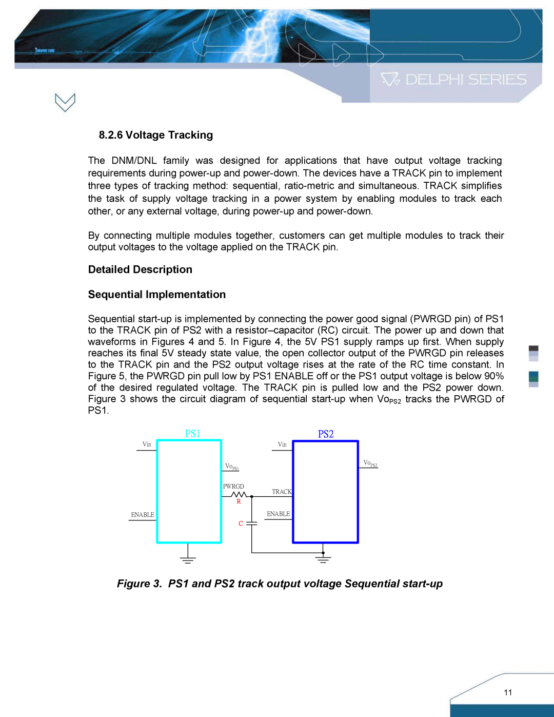 Delta Electronics DNM, DNL SIP Series manual Voltage Tracking, Detailed Description Sequential Implementation 