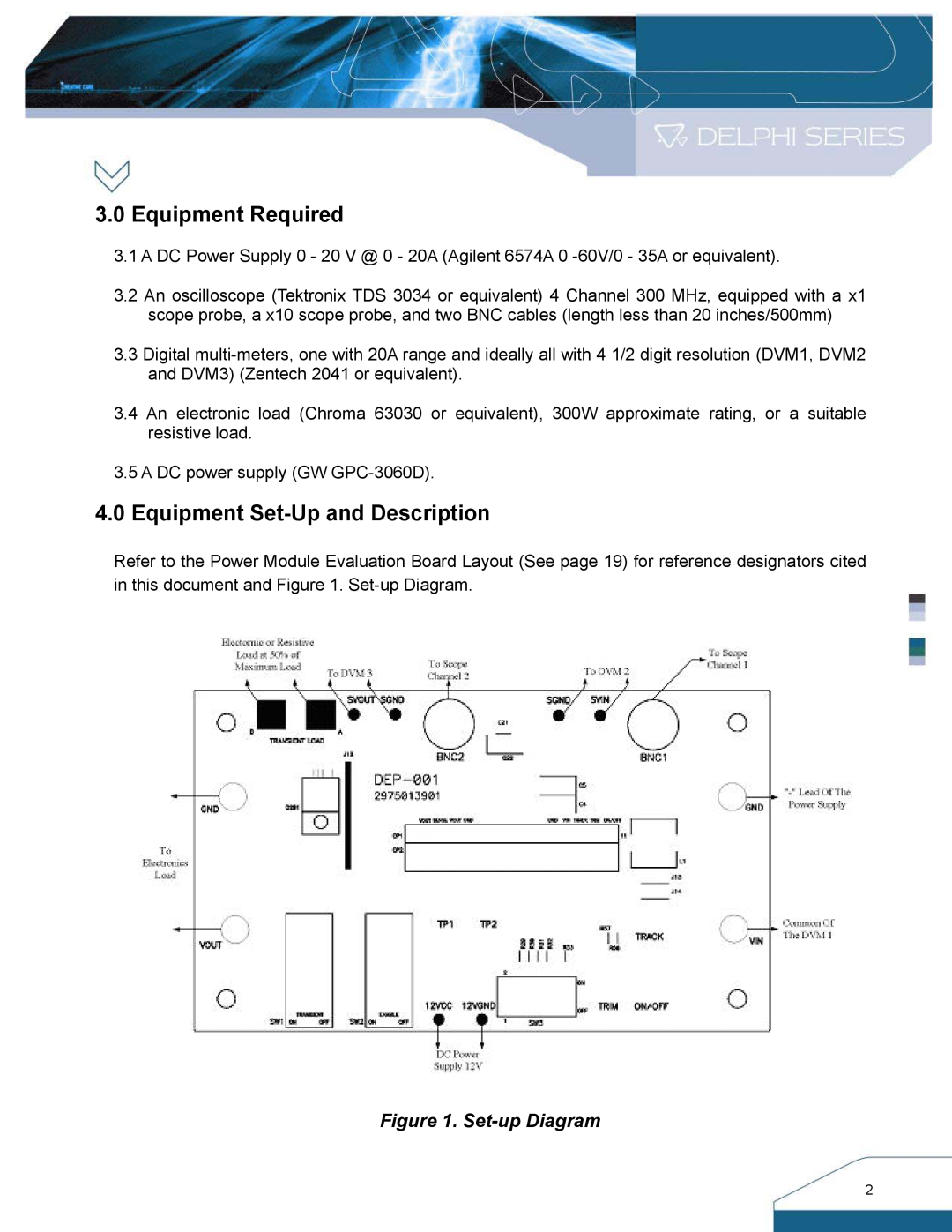 Delta Electronics DNL SIP Series, DNM manual Equipment Required, Equipment Set-Up and Description, Set-up Diagram 