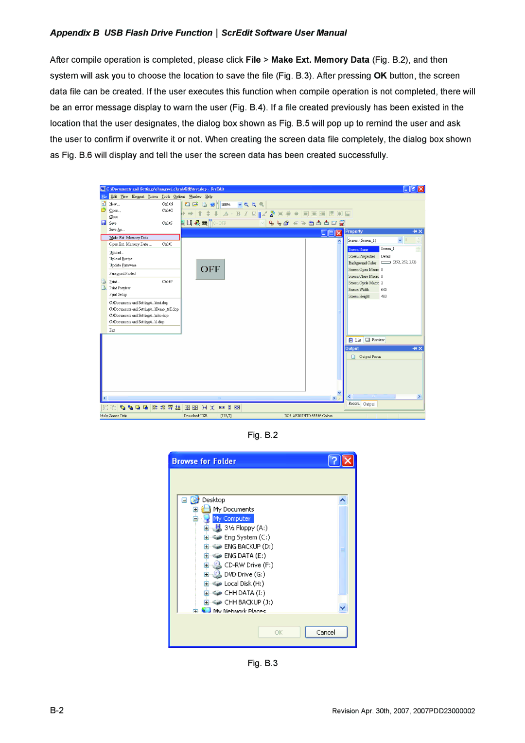 Delta Electronics DOP-AS Series, DOP-AE Series, DOP-A Series manual Fig. B.2 